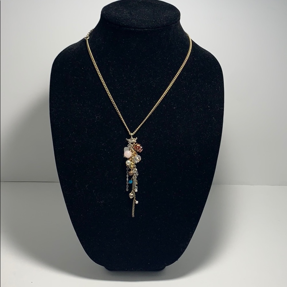 Juicy Couture Gold Charm Necklace - Like New! - Picture 2 of 7